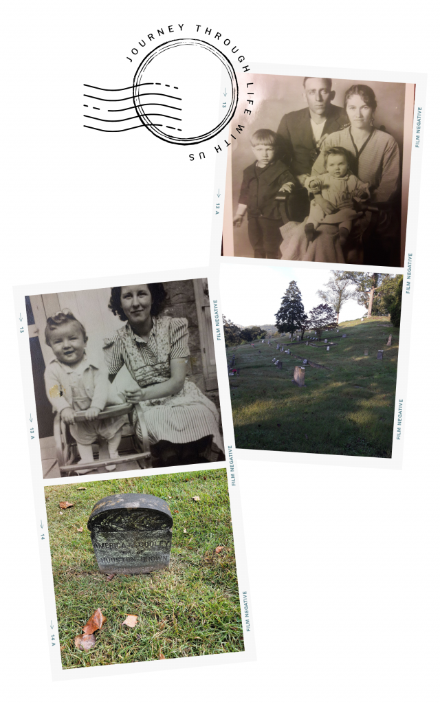 Gravestones and old family photos