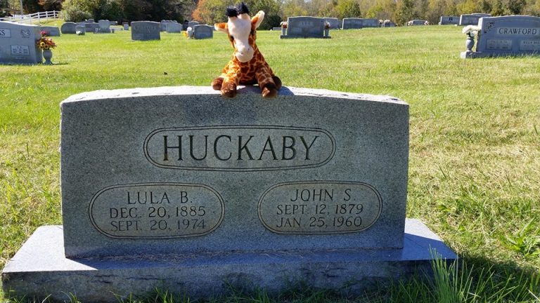 Ma & Pa Huckaby gravestone