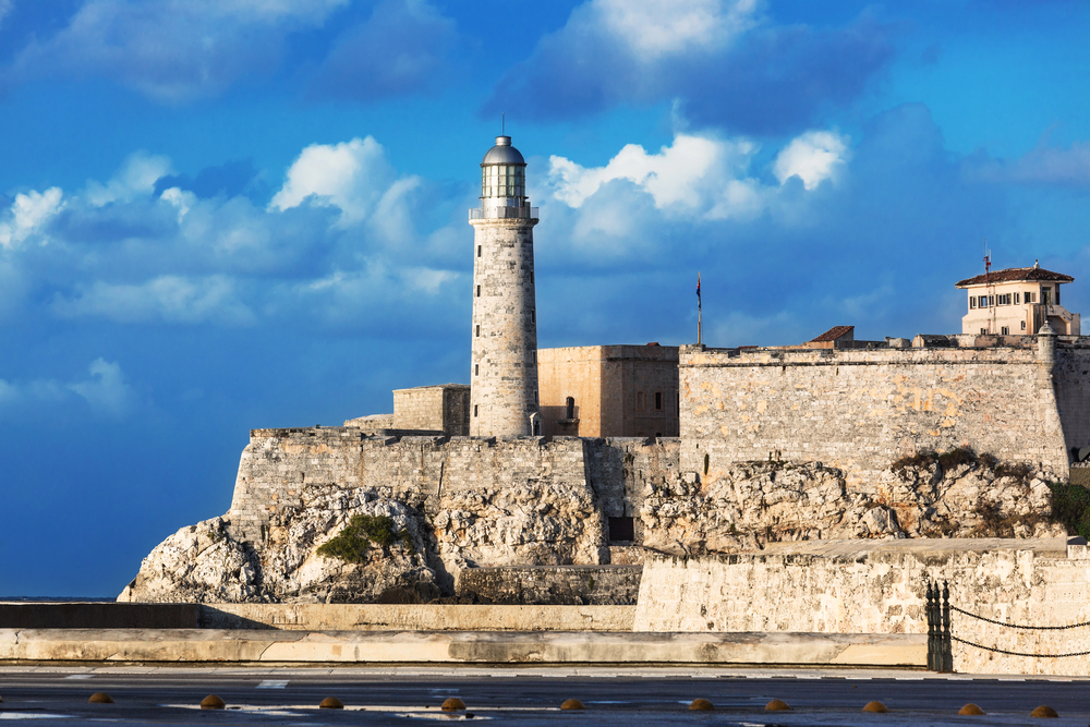Lighthouse and old fortress, Havana Harbor