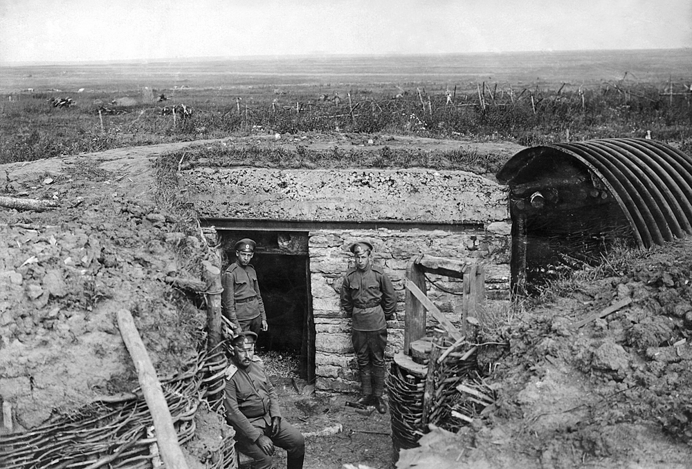 Soldiers in the trenches