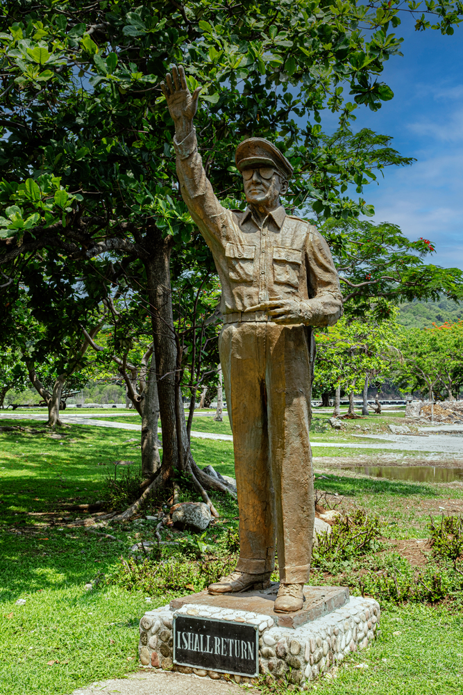 Statue of Gen Douglas MacArthur at Lorca Dock, in Philippines